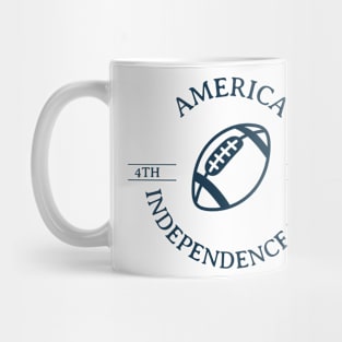 Independence Day. July 4. Illustration with a baseball Mug